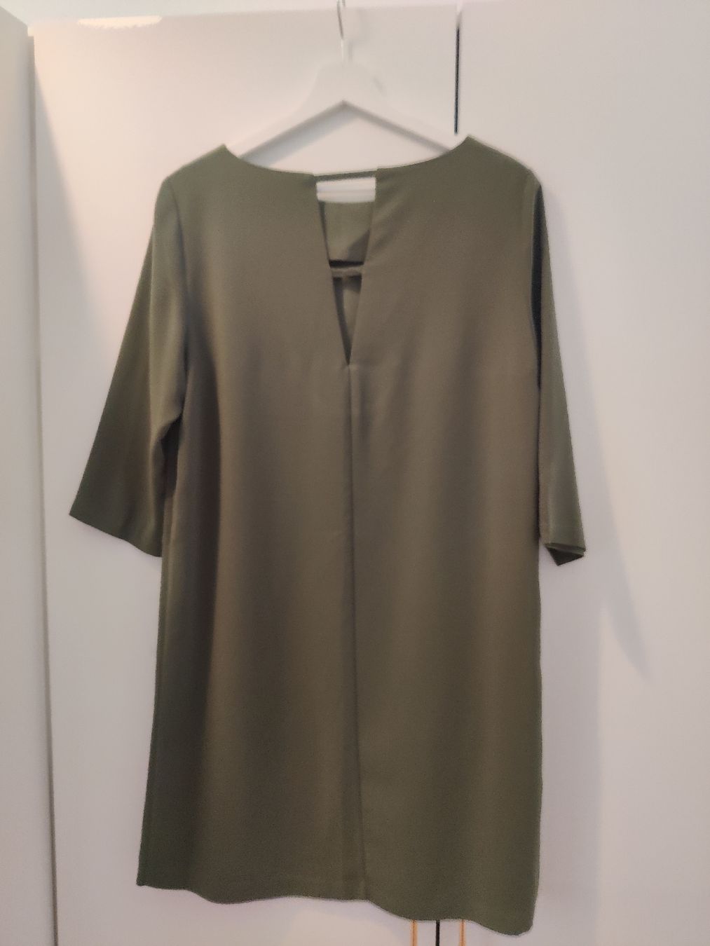 Mango Vestiti: Sommerkleid Gr. M Khaki 3/4 Ärmel  – Usato da Kriens venduto da sar_f6qy 1