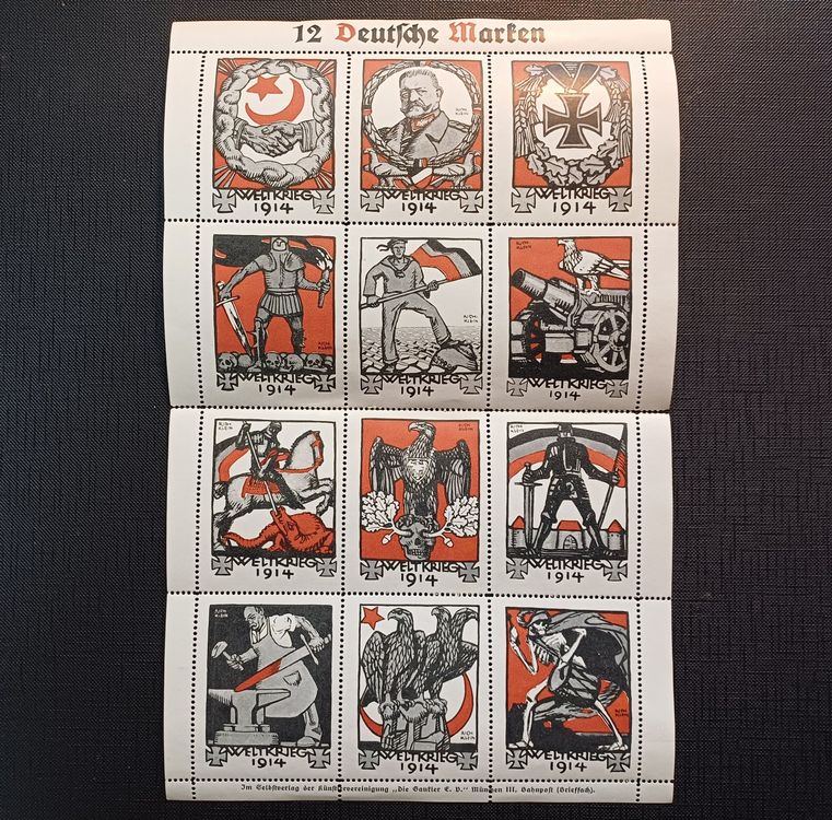 Prophila Collection – 10 Briefmarken Deutsche Besetzung 1. Weltkrieg | Seltene Sammlermarken In Top-Qualität