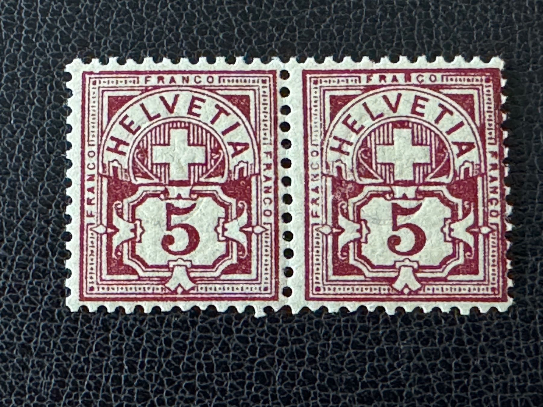 Tous les timbres: Ziffermuster 1894, Nr. 61B.1.03, Paar, postfrisch – Neuf (Voir description) à Stallikon par HILDECH1 1