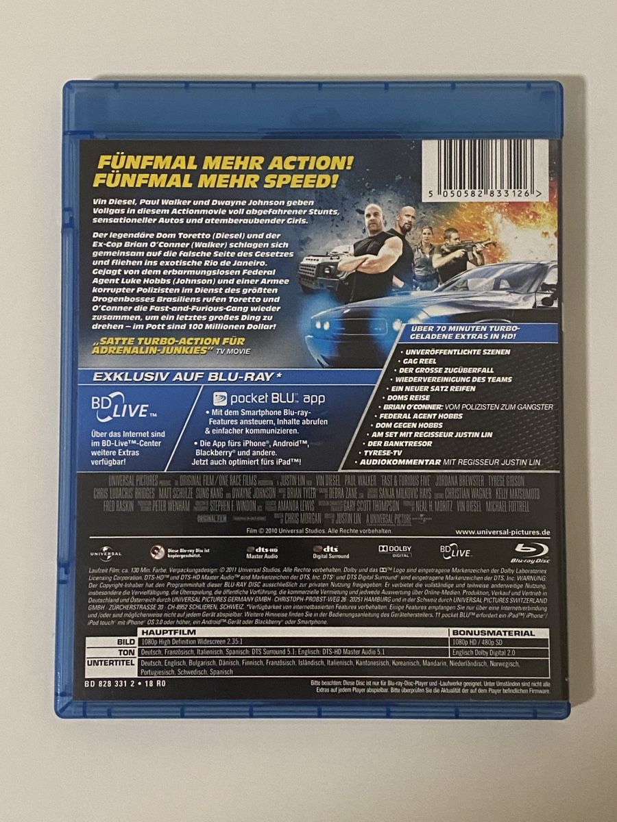 Tutti i DVDs: Blu-ray Fast & Furious 5 – Usato da Oensingen venduto da mig_99db 1