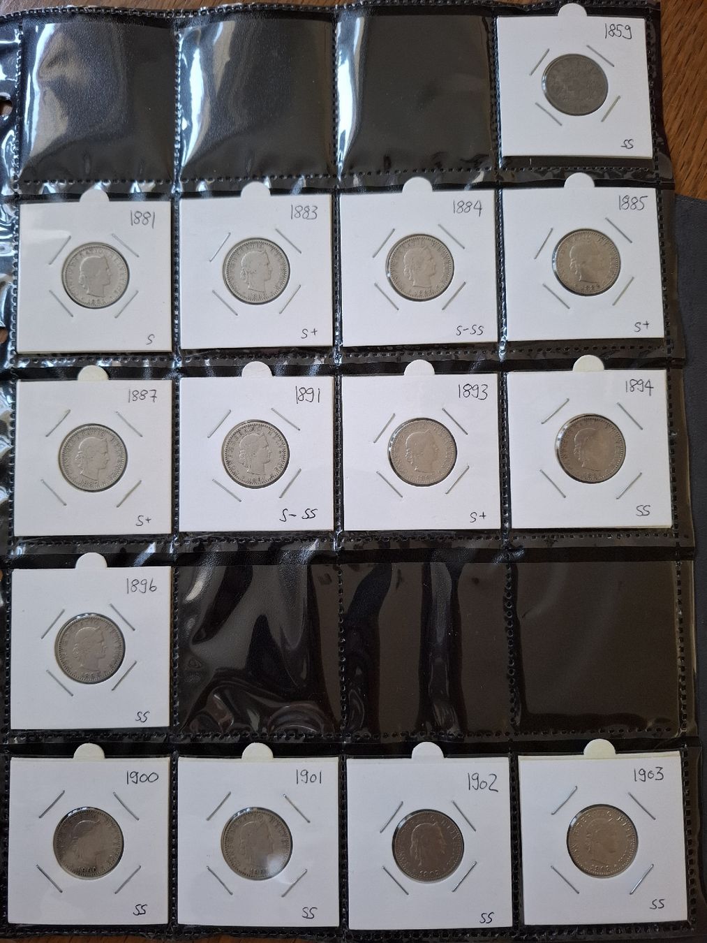 Tutti le monete: 20 Rappen Sammlung nr.31 – Usato da Hunzenschwil venduto da Hardrock6