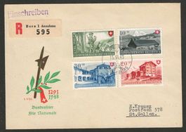 1948 : Pro Patria Serie auf illustr. FDC (P1) KP 275.--