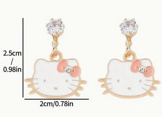 Ohrringe & -stecker: Hello Kitty: 1 paire boucles d'oreille – Neu und originalverpackt aus Lutry von kylab7 1