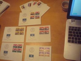 PP 1976 FDC Serie einzeln und 4er AB NUR 90 RP