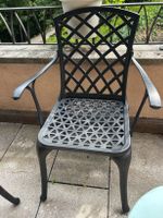 2 x Gartenstuh Metall schwarz sehr guter Zustand