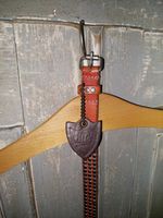 HTC . Leder braun, Nieten 80x20