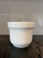 Auswanderungs-Sale bis 27.8.! Übertopf Keramik weiss (Ø18cm)