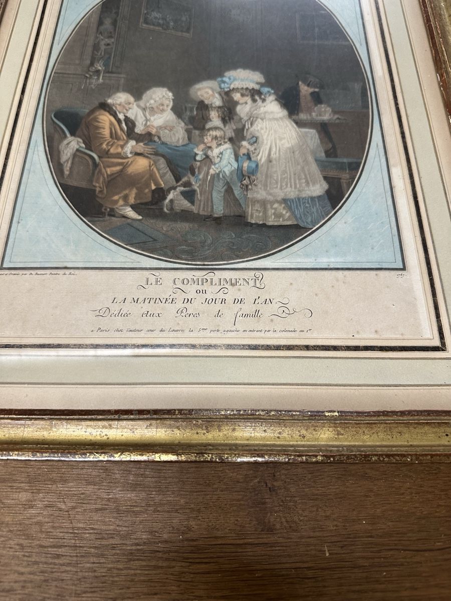 Incisioni: Quadryptique 18 Eme siècle gravure – Usato da Bellevue venduto da bordeaux075cl 7
