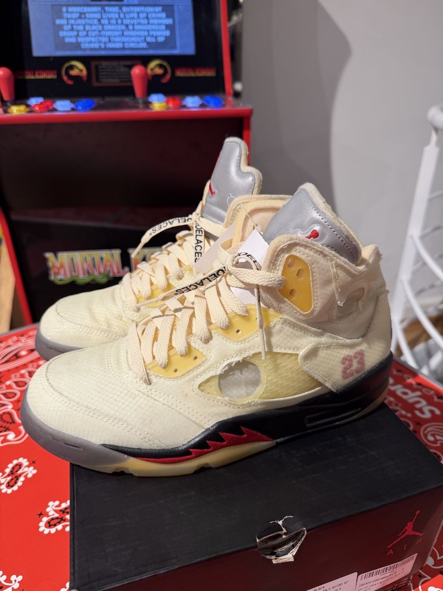 Jordan Scarpe da uomo: Jordan 5 x Off White Sail Grösse 41 – Usato da Basel venduto da julianlenzin 1
