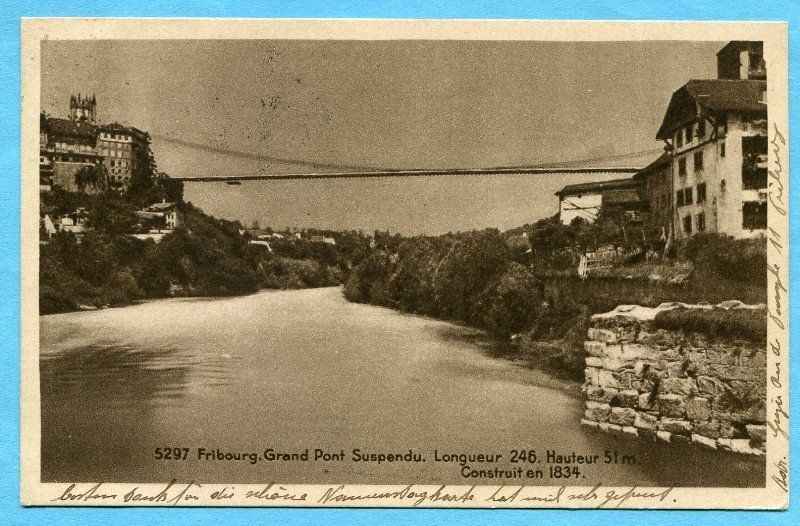 Cartes postales: Fribourg 120 - Grand Post Suspendu – D'occasion à Opfikon par Prophila