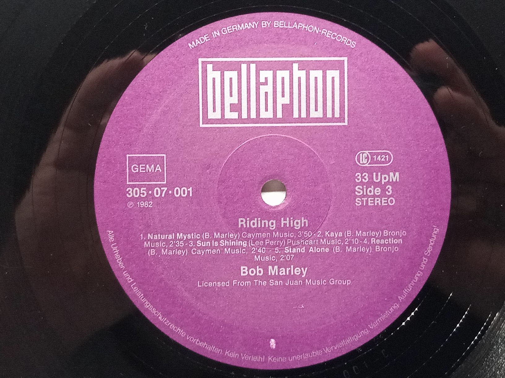 Schallplatten: Bob Marley - Riding High - Doppel- LP - Bellaphon Records – Defekt aus basel von markusb07 7