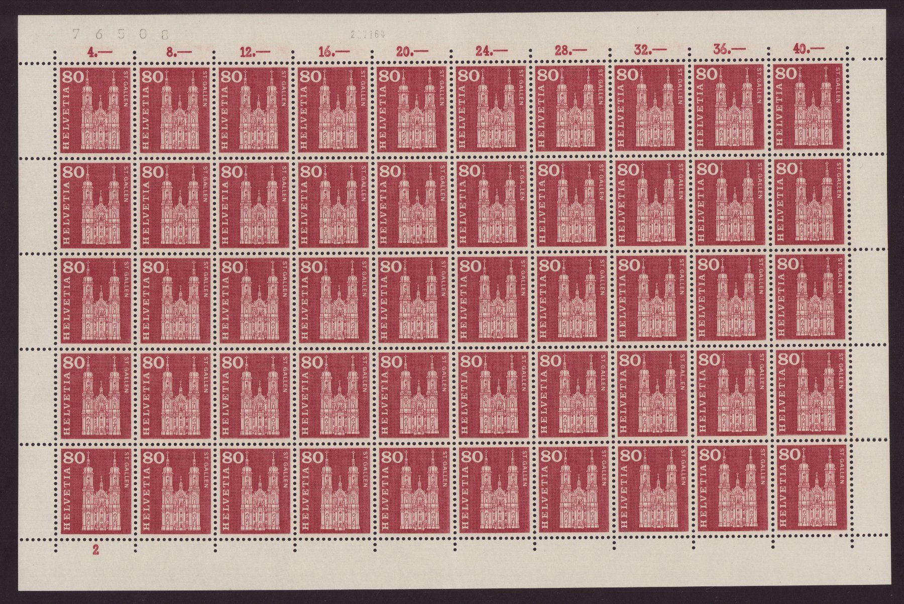 Tutti i francobolli: 1960 Nr.367_50er-Block_ Bogen _postfrisch – Nuovo (secondo la descrizione) da Eggersriet venduto da stamp303