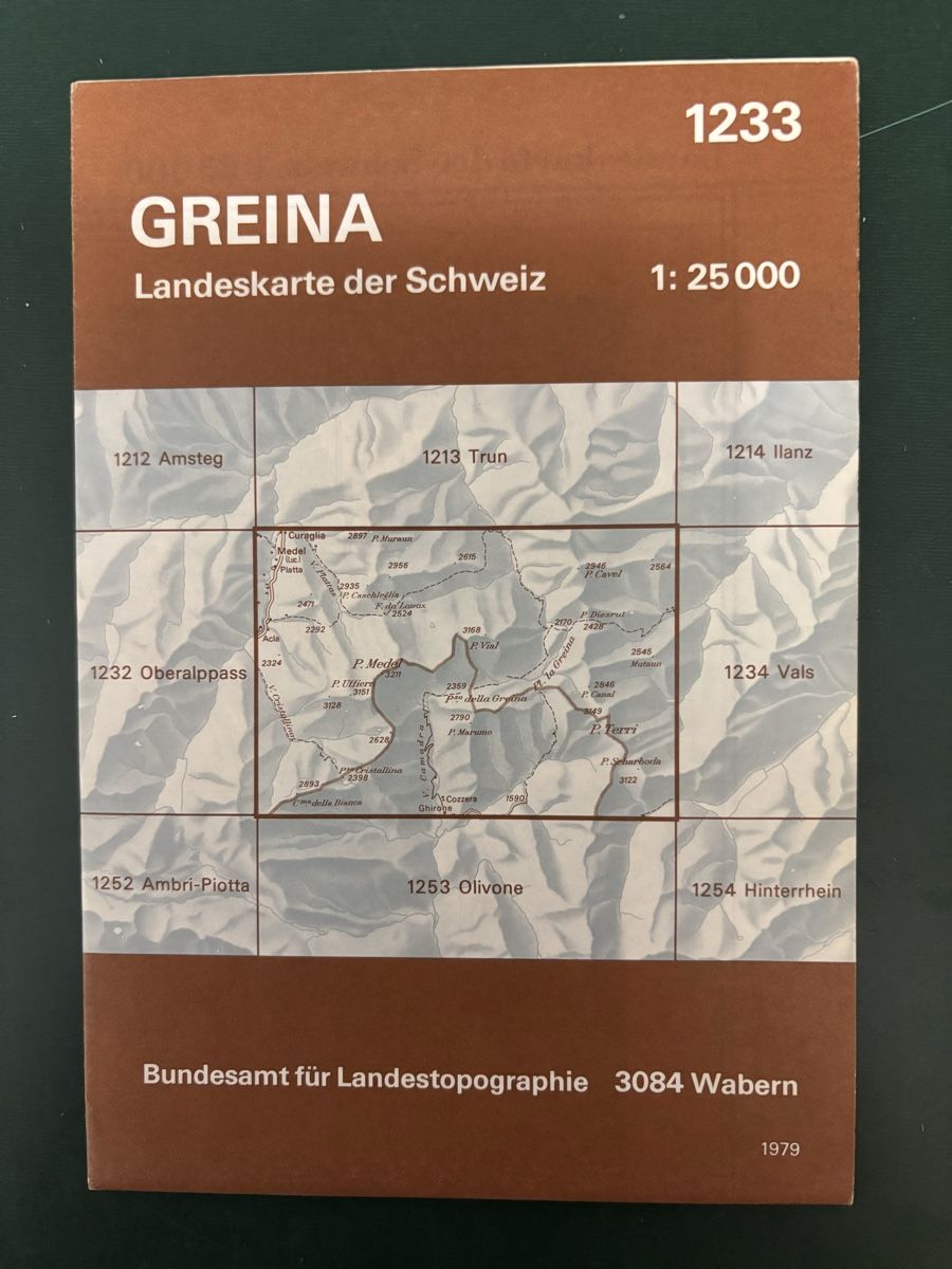 Cartine & Atlanti: Wanderkarte GREINA – Usato da Gipf-Oberfrick venduto da mapfi5