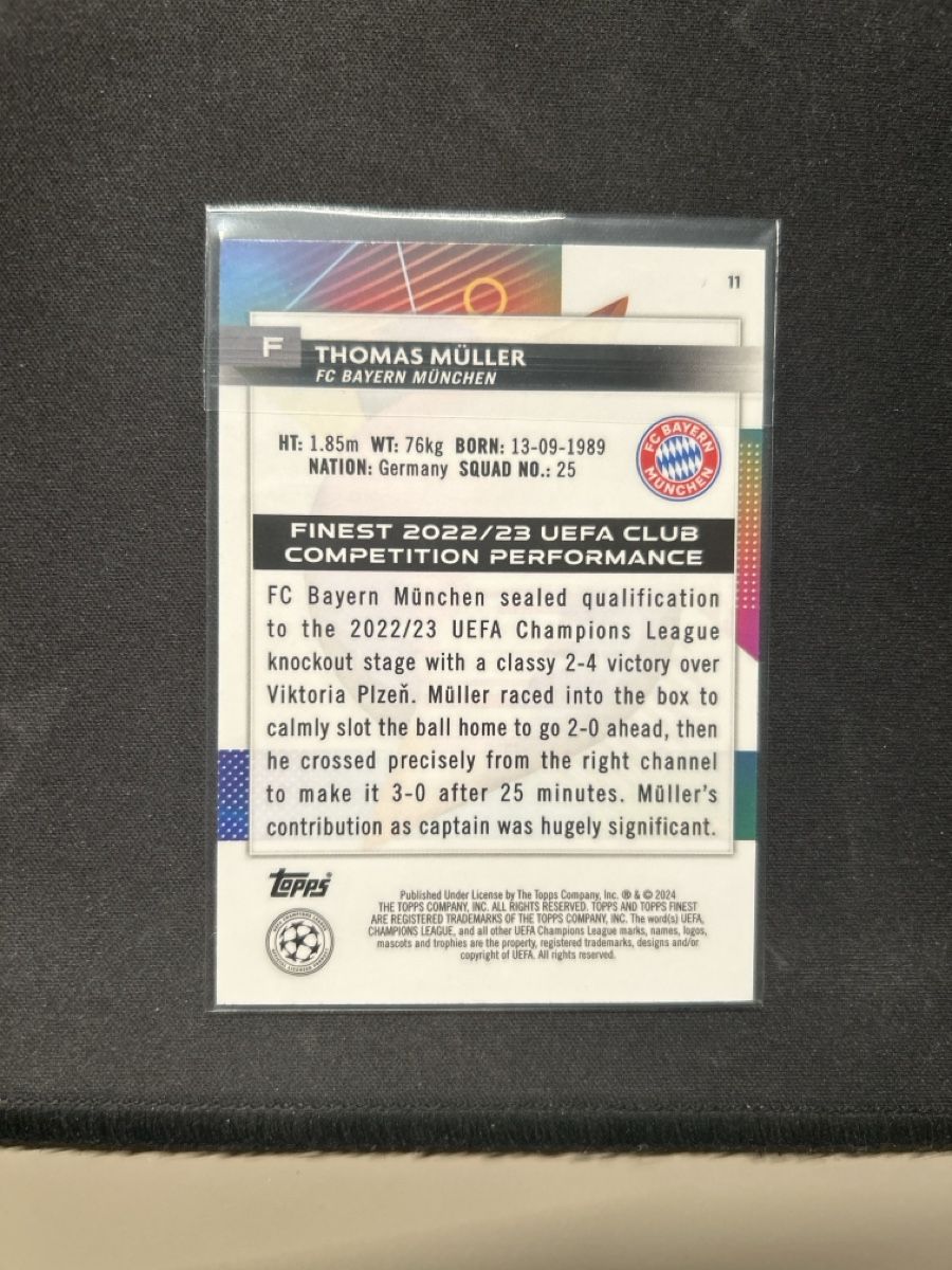 Topps Carte collezionabili: Topps finest Thomas Müller gold /50 – Usato da Greppen venduto da hcv_cc2r 1