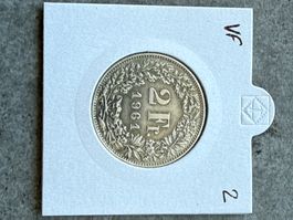 Swiss 2 francs 1961 Silver Coin