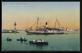 Genève, Dampfer Italie, Entrée en rade