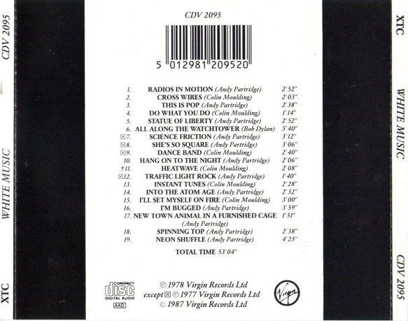 CD: CD XTC - White music (1978/1987) – Usato da Möriken AG venduto da mineralia 1
