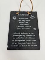 Schiefertafel "Glücksrezept" - Dekorative Wandtafel