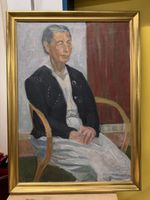Per Iversen - Portrait einer Dame, Oel auf Leinwand 🖼️