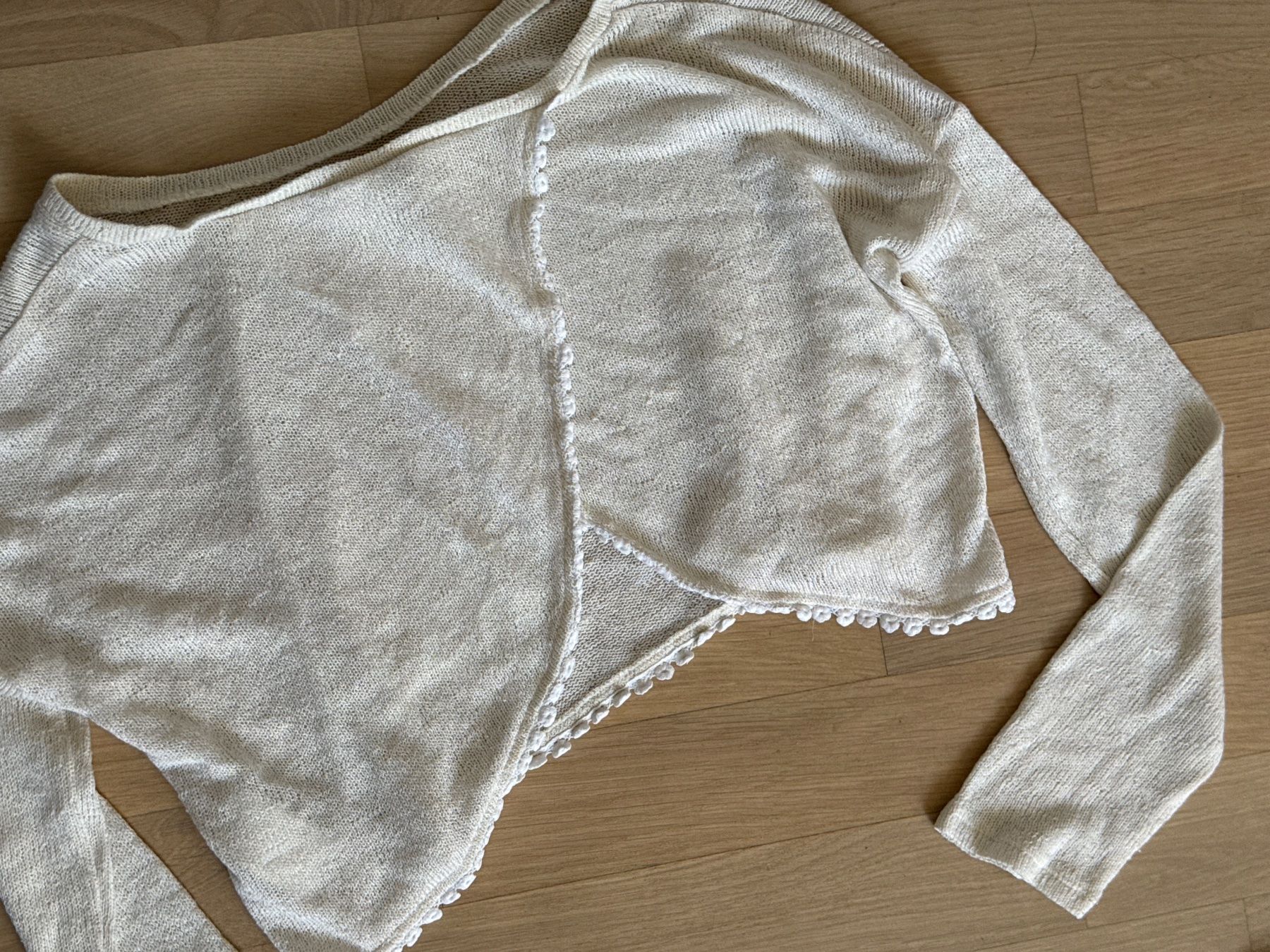 Top: Damen Feinstrick Pulli bauchfrei, Gr. S – Usato da Amriswil venduto da used2use