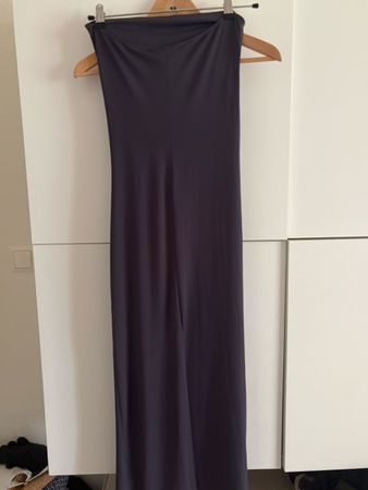 Robe longue bustier Stradivarius gris foncé taille S