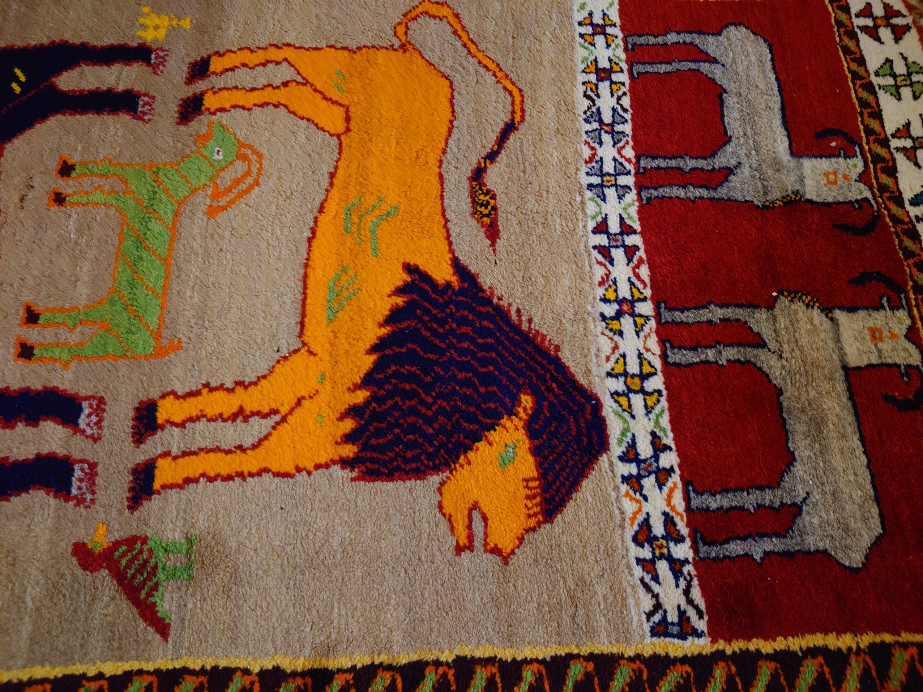 Tappeti: Gabbeh alt Löwengabbeh 184 x 111cm – Usato da St. Gallen venduto da SG005 2