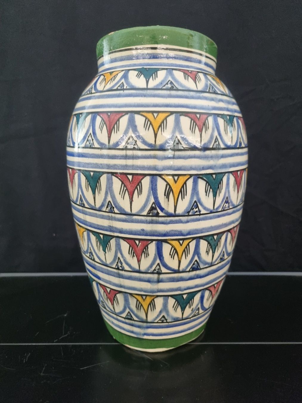 Vasi & Recipienti: Keramik Vase Marokko, Handbemalt 36 cm – Usato da Lenzburg venduto da freedomky 1