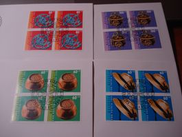 Pro Patria 1995, FDC Satz + 4erblocks, Handwerk