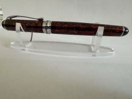 Jinhao Füllfederhalter, x750, Rot-Braun marmoriert Feder EF