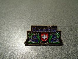 Pin Ovomaltine / blau/grün Schweizer Kreuz