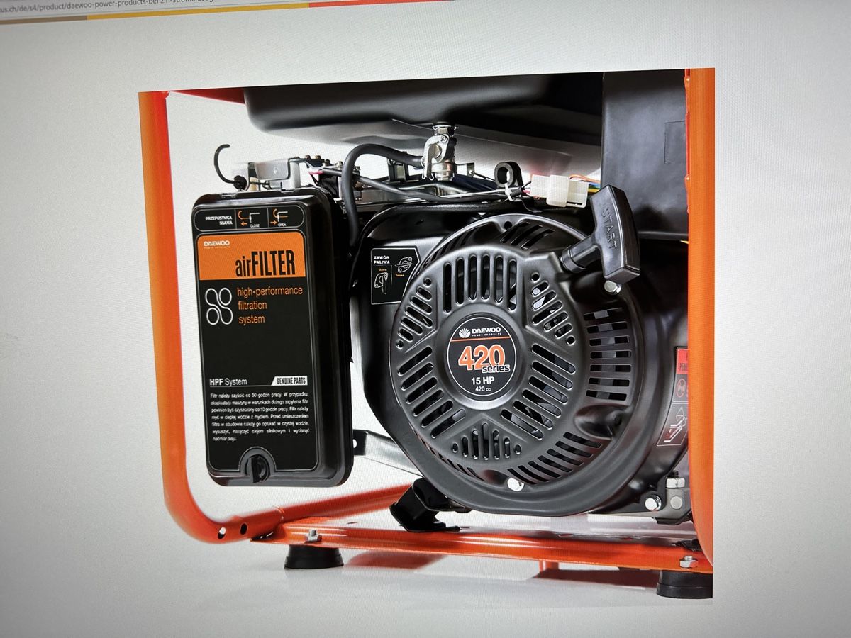 Generatori di corrente: DAEWOO Stromerzeuger 6000 Watt Benzin Generator neu – Nuovo (secondo la descrizione) da Biezwil venduto da Powertower 3