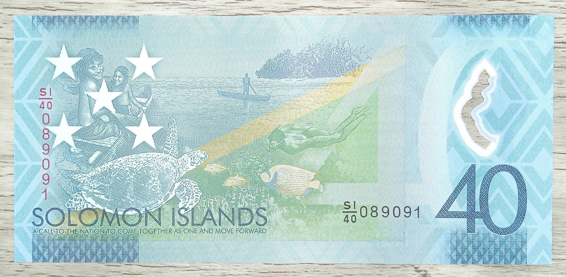 Banconote: Solomon Islands 40 Dollars Polymer UNC – Nuovo (secondo la descrizione) da Cousset venduto da Patricio77