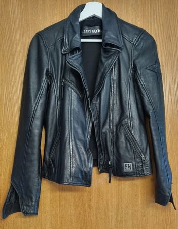 Freaky Nation! Rockig, butterweiche Lederjacke, Gr. XS