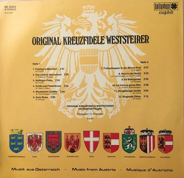 Schallplatten: Original Kreuzfidele Weststeirer (LP) – Gebraucht aus Grüningen von azulmarron 1