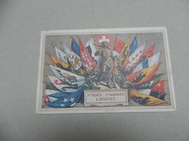Private Schweiz 1.August Bundesfeier Karte von Jahr 1919