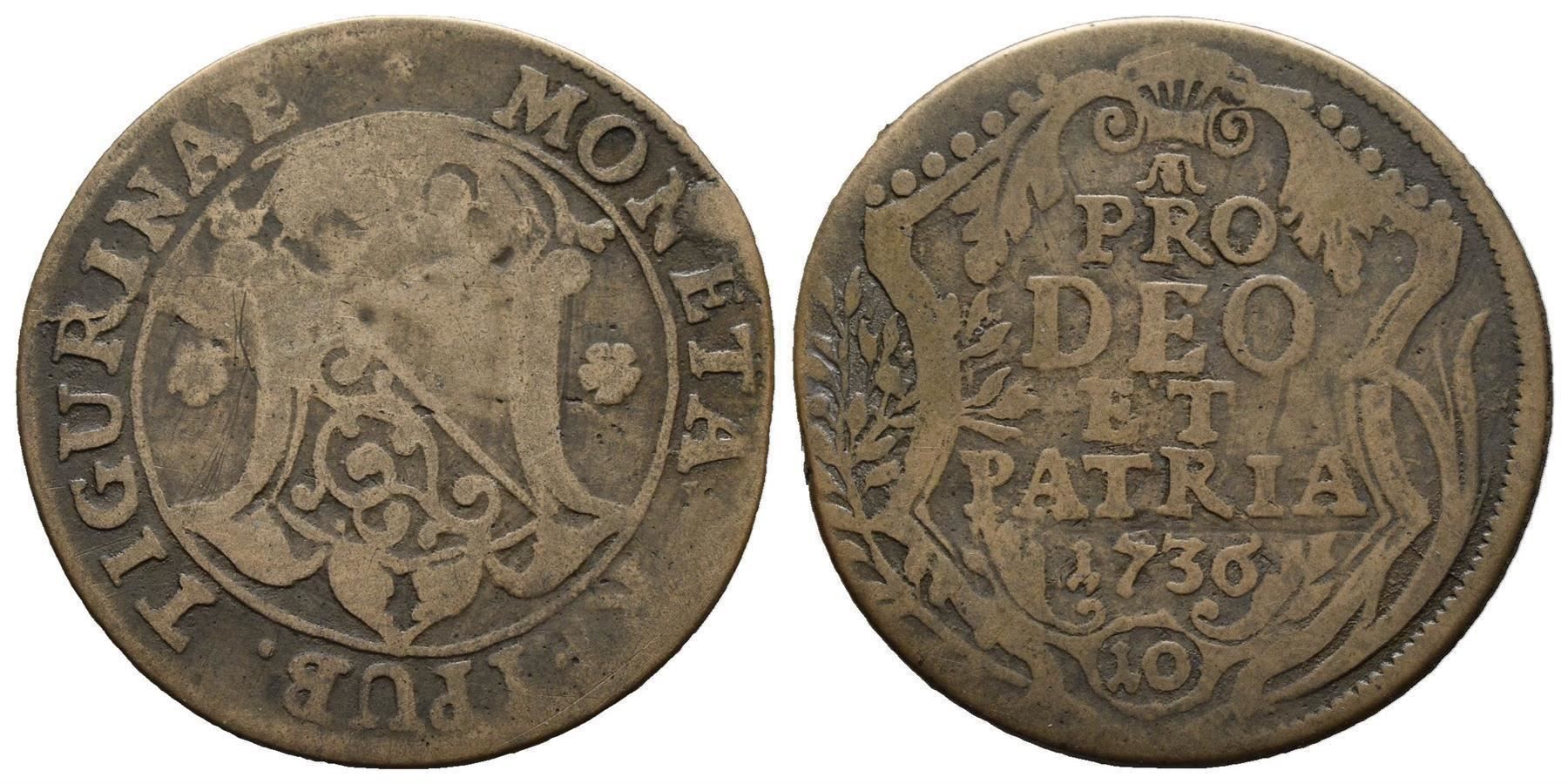 Tutti le monete: Zürich 10 Schilling 1736  /4003 – Usato da Trimbach venduto da Solothurn1