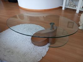 Couchtisch / Salontisch, Metal / Glas. Industrial Style