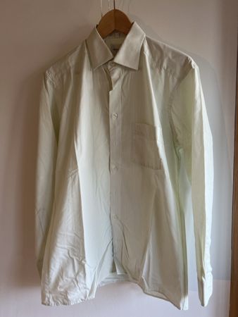 Olymp Hemd Gr. 40 Slim Fit, hellgrün gestreift