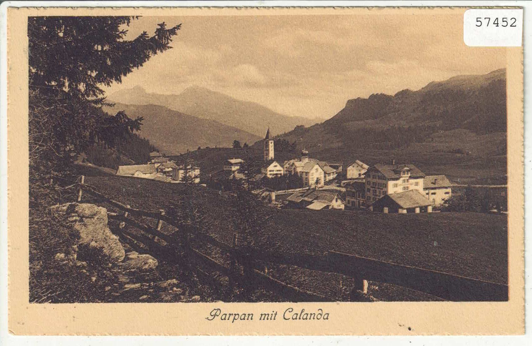 Ansichtskarten: Parpan mit Calanda – Gebraucht aus Ettingen von Kartenplanet