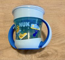 NUK Magic Becher mit Henkeln, blau, neuwertig, 160 ml