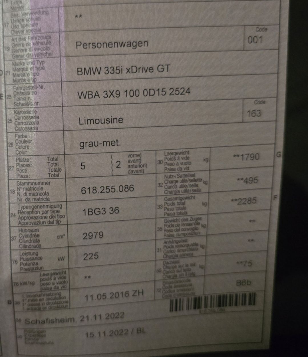 BMW Automobili: BMW GT 335i M-Paket – Usato da Spreitenbach venduto da Frenk_pops 4