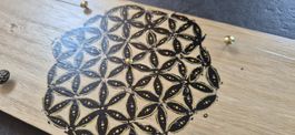 Handbemalter Schmuckhalter „Blume des Lebens“ Unikat