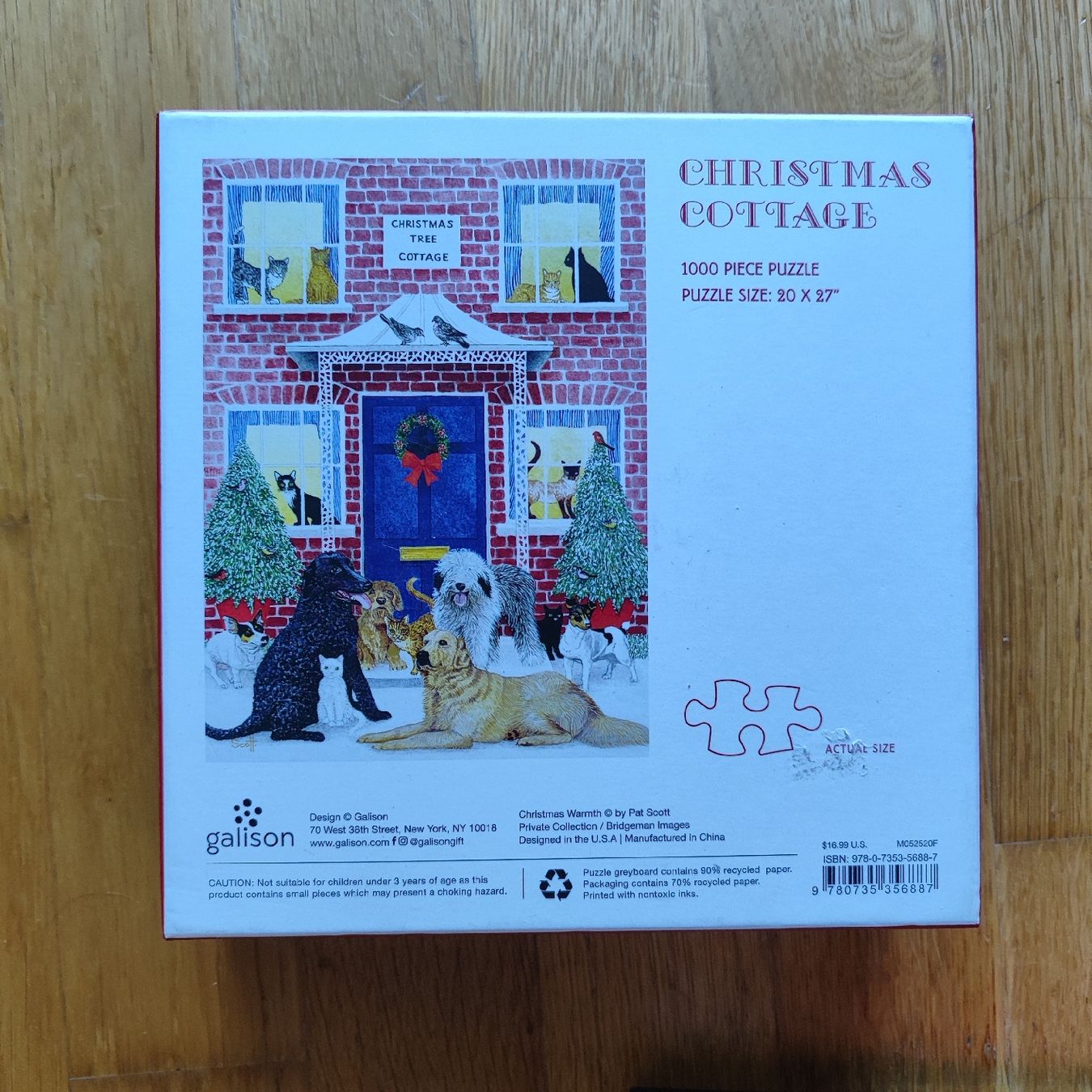 Puzzle: Galison Puzzle 1000 Christmas Cottage – Usato da Illnau venduto da iwo_jyy5 2