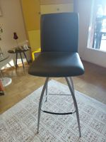 Barstuhl * Alugestell * Leder * 78 cm Sitzhöhe