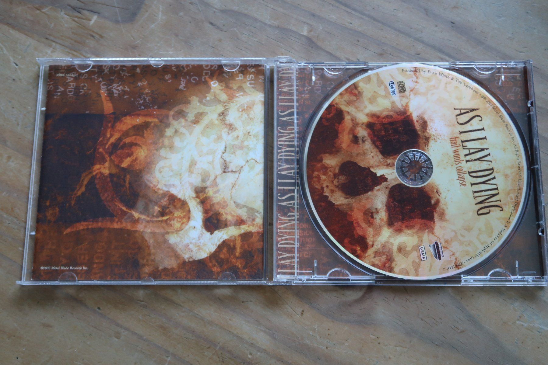 CD: AS I LAY DYING - FRAIL WORDS COLLAPSE - CD – Usato da Basel venduto da Patiscat 3