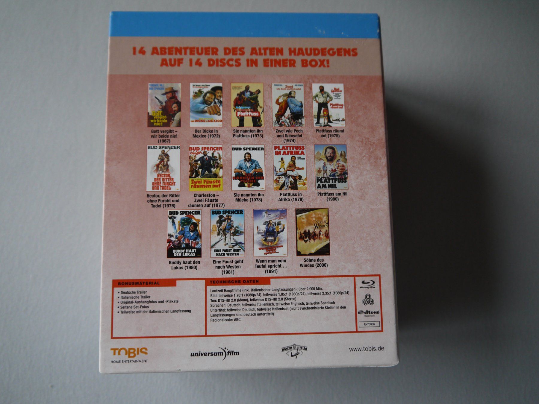 Tutti i DVDs: DIE BUD SPENCER XXL JUMBO BOX - Blu Ray – Usato da Hagendorn venduto da Blaf 5