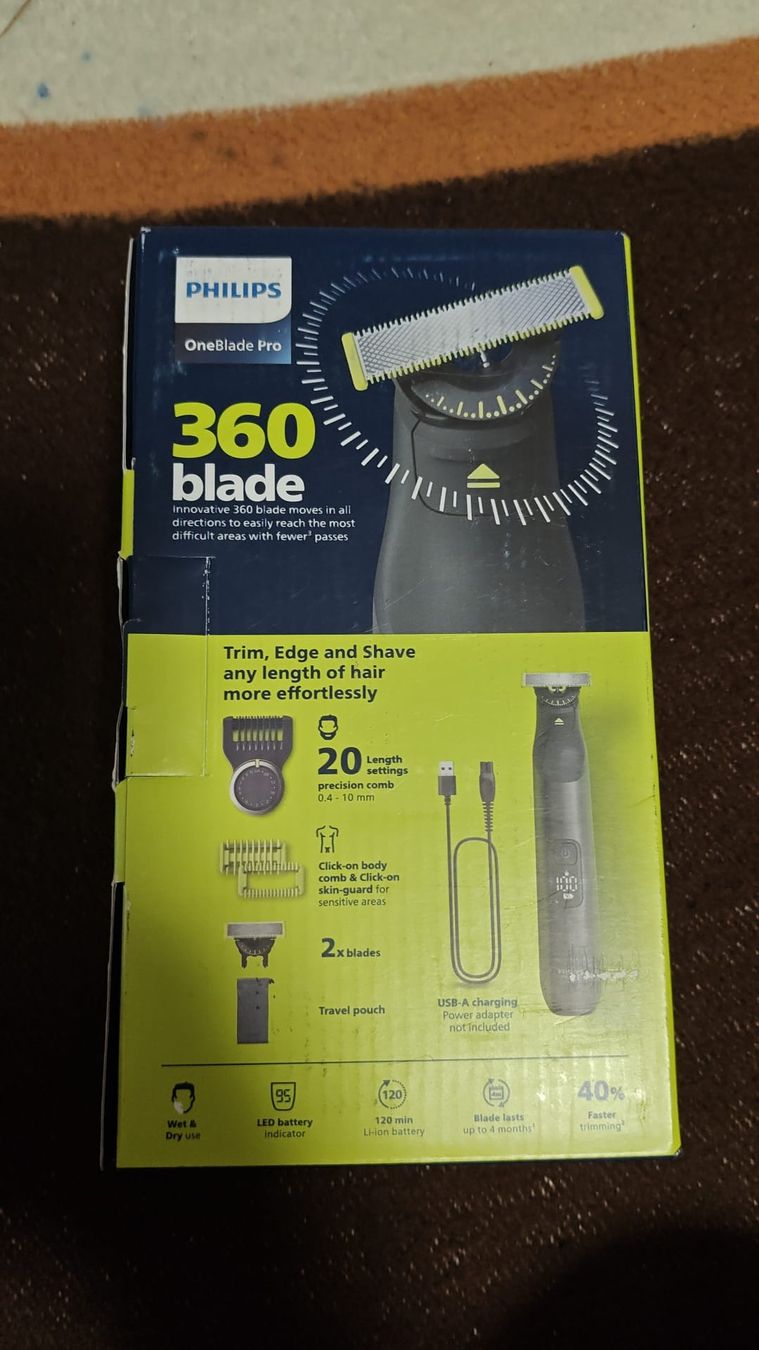 Philips Rasierapparate & Rasierklingen: Philips OneBlade Pro 360 Blade Barttrimmer neu – Gebraucht aus Rümlang von abd_6zst 1