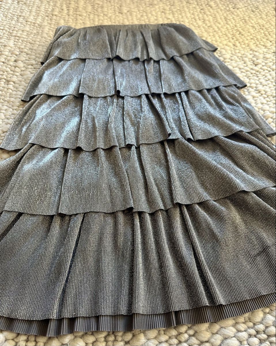 Röcke: PLISSEE-ROCK METALLIC SILBER – STATEMENT PIECE – Neu (gemäss Beschreibung) aus Schaffhausen von rot_yyy7 3