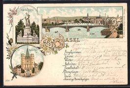 Litho Basel, Teilansicht, Spalentor, St.