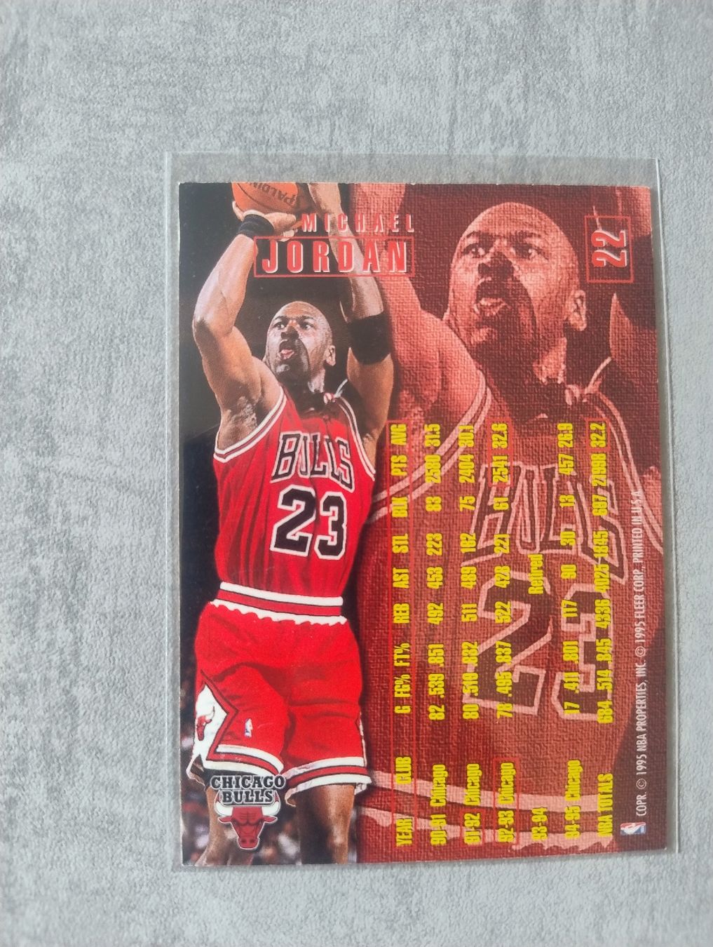 Nba Cartes à collectionner: NBA 1995 FLEER 22 MICHAEL JORDAN – Neuf (Voir description) à Martigny par jul_7s5x 1